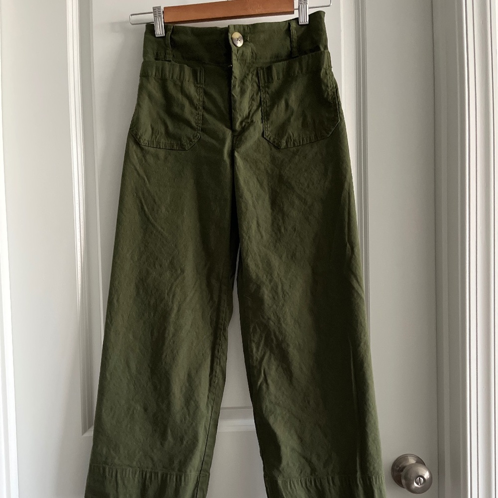 Maeve by Anthro The Colette Crop Wide Leg Pants
